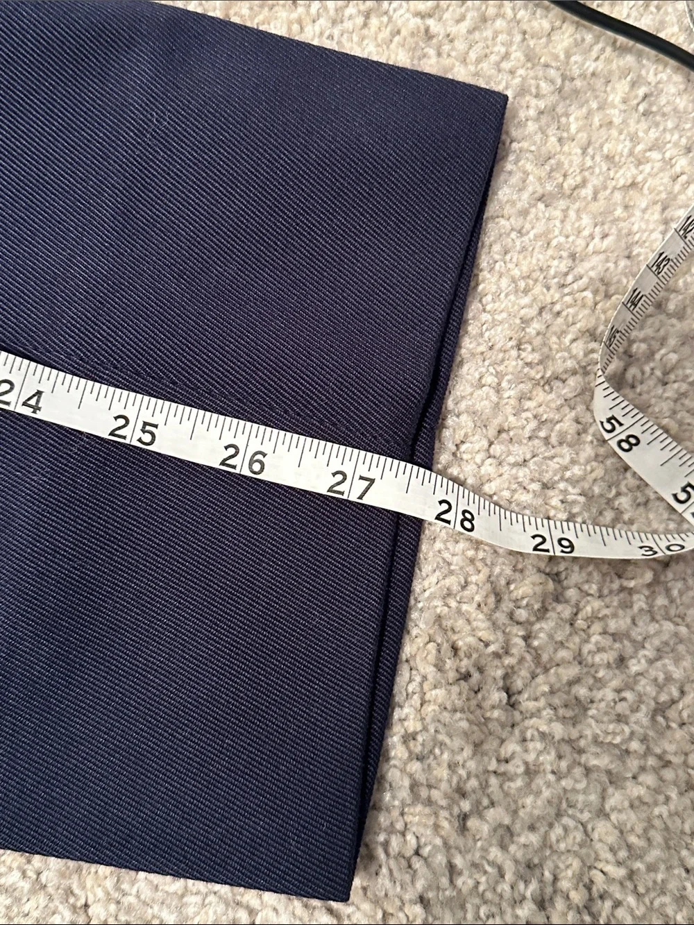 Gucci Men's Navy Dress Pants with Red and Green Trim